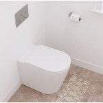 Isabella Wall-Faced Toilet Suite, Slim Seat